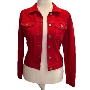 Guess Red Denim Jacket